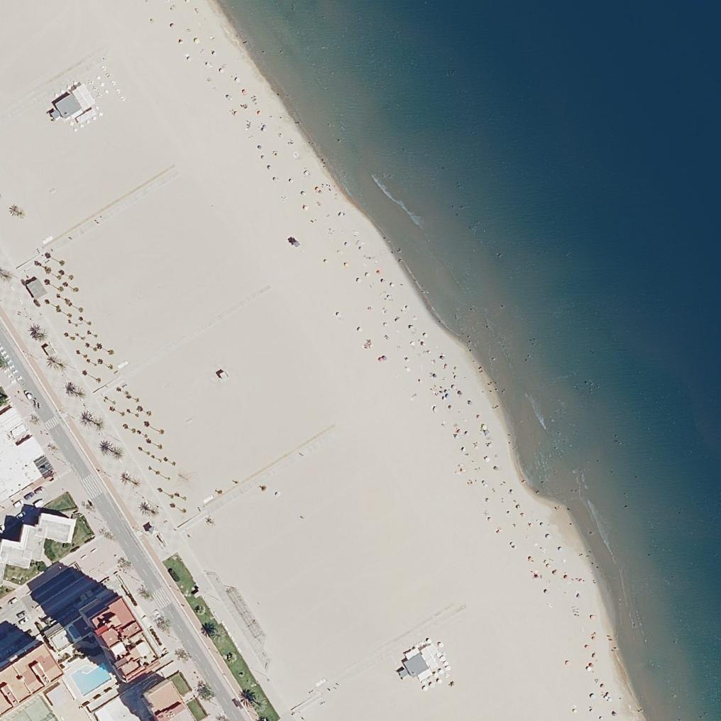 Aerial map of Playa Can de Gandia