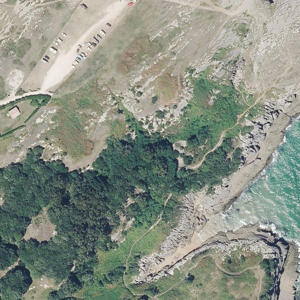 Aerial map of Playa Canal