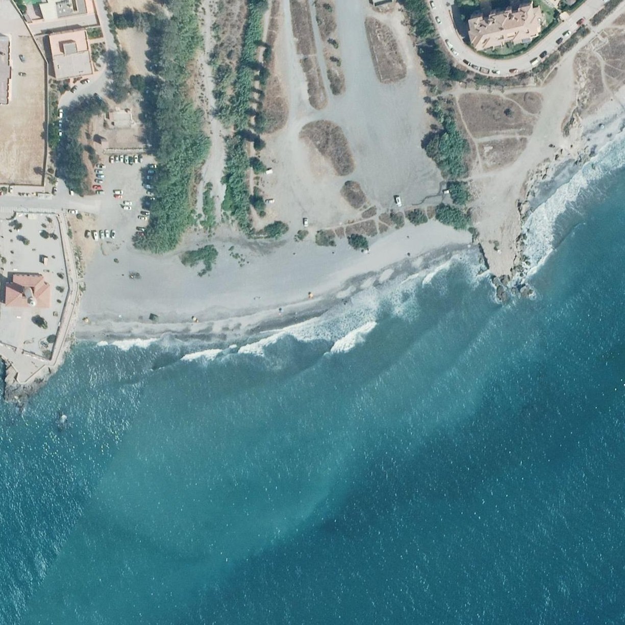 Aerial map of Playa Canina de Torrox