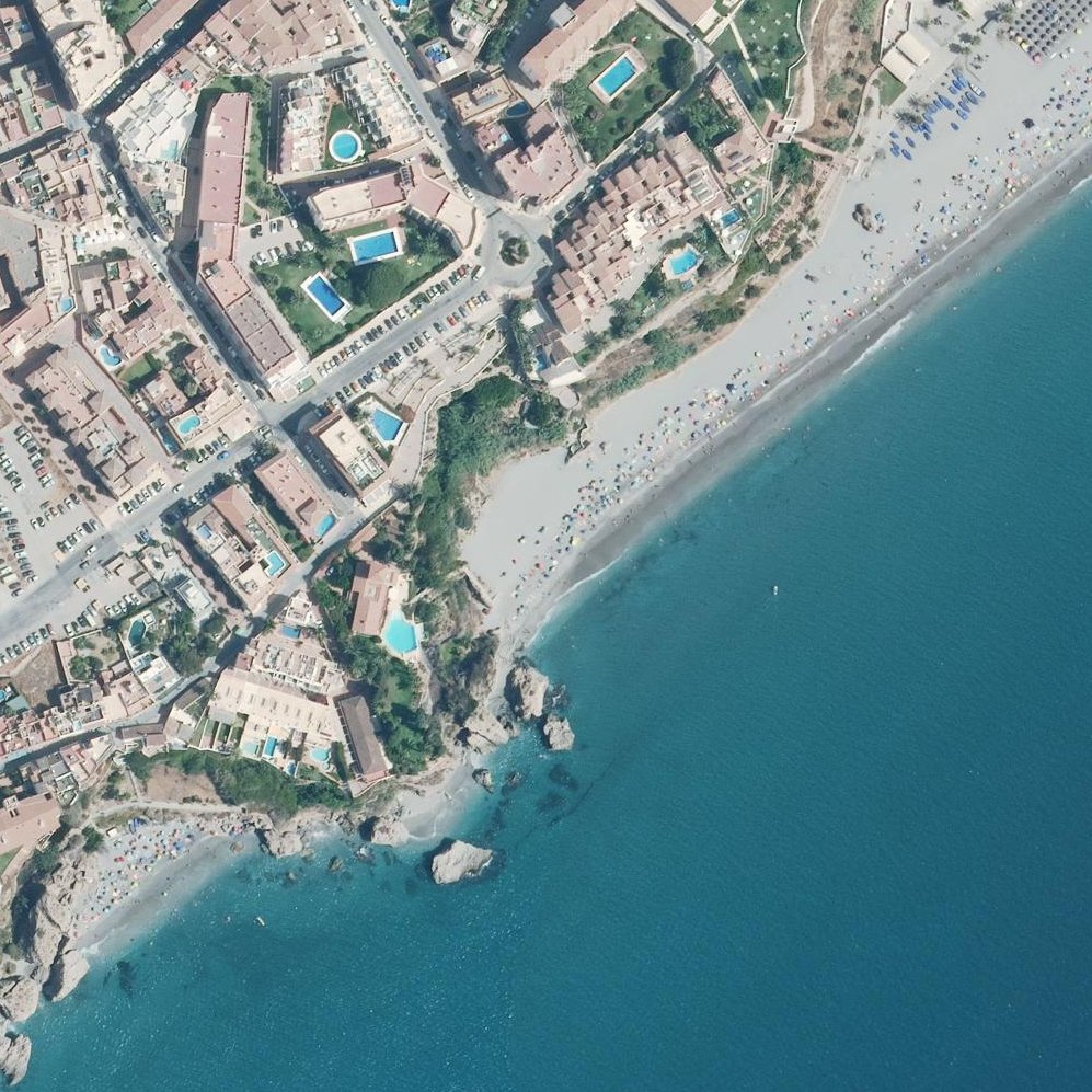 Aerial map of Playa Carabeillo