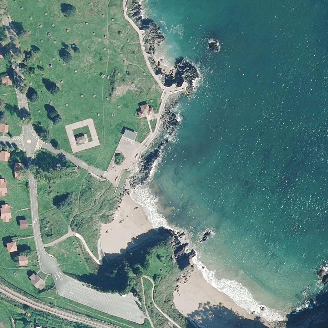 Aerial map of Playa Carranques