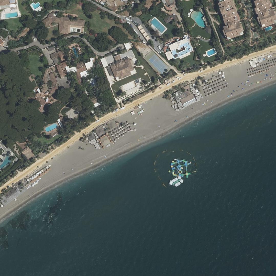 Aerial map of Playa Casablanca