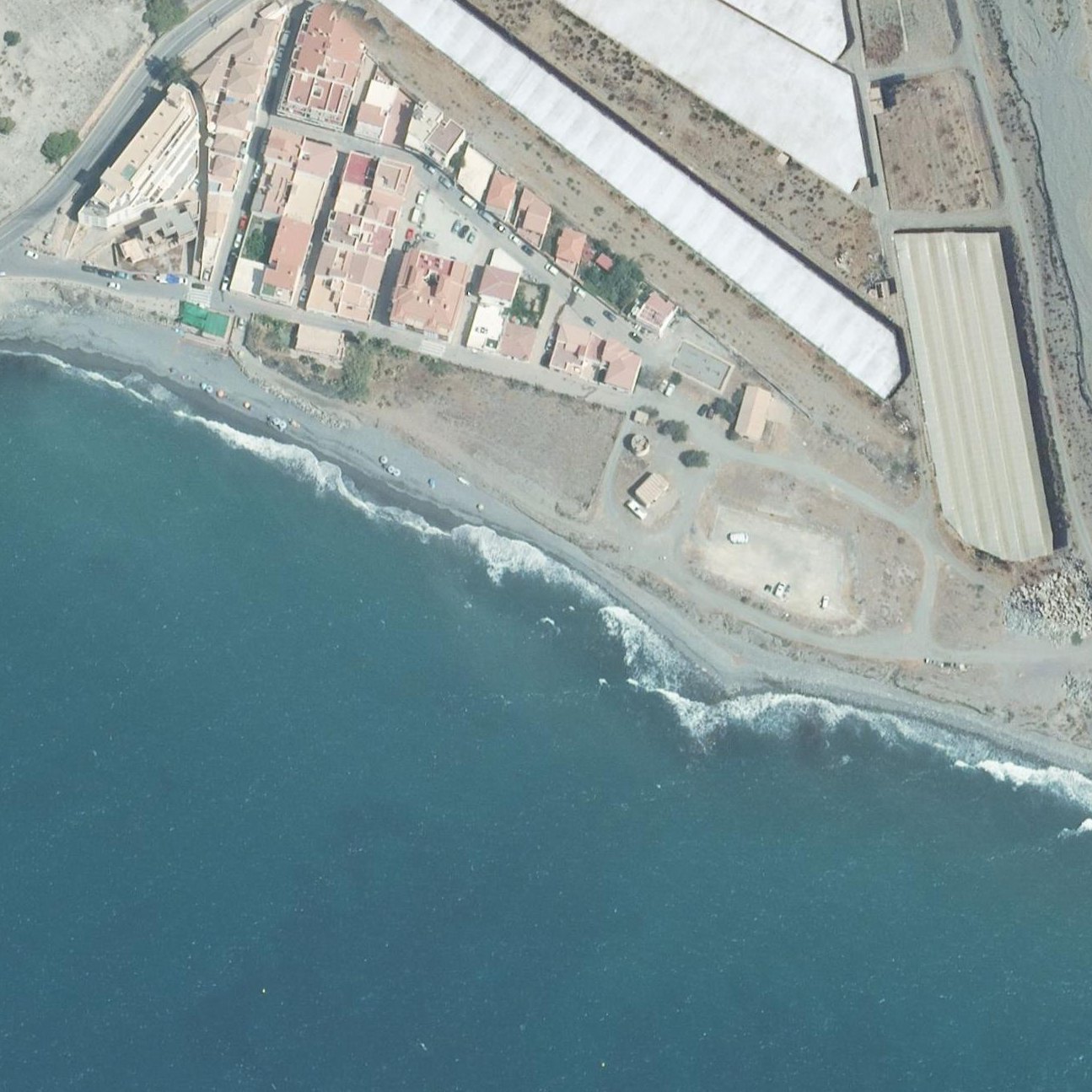 Aerial map of Playa Caserones