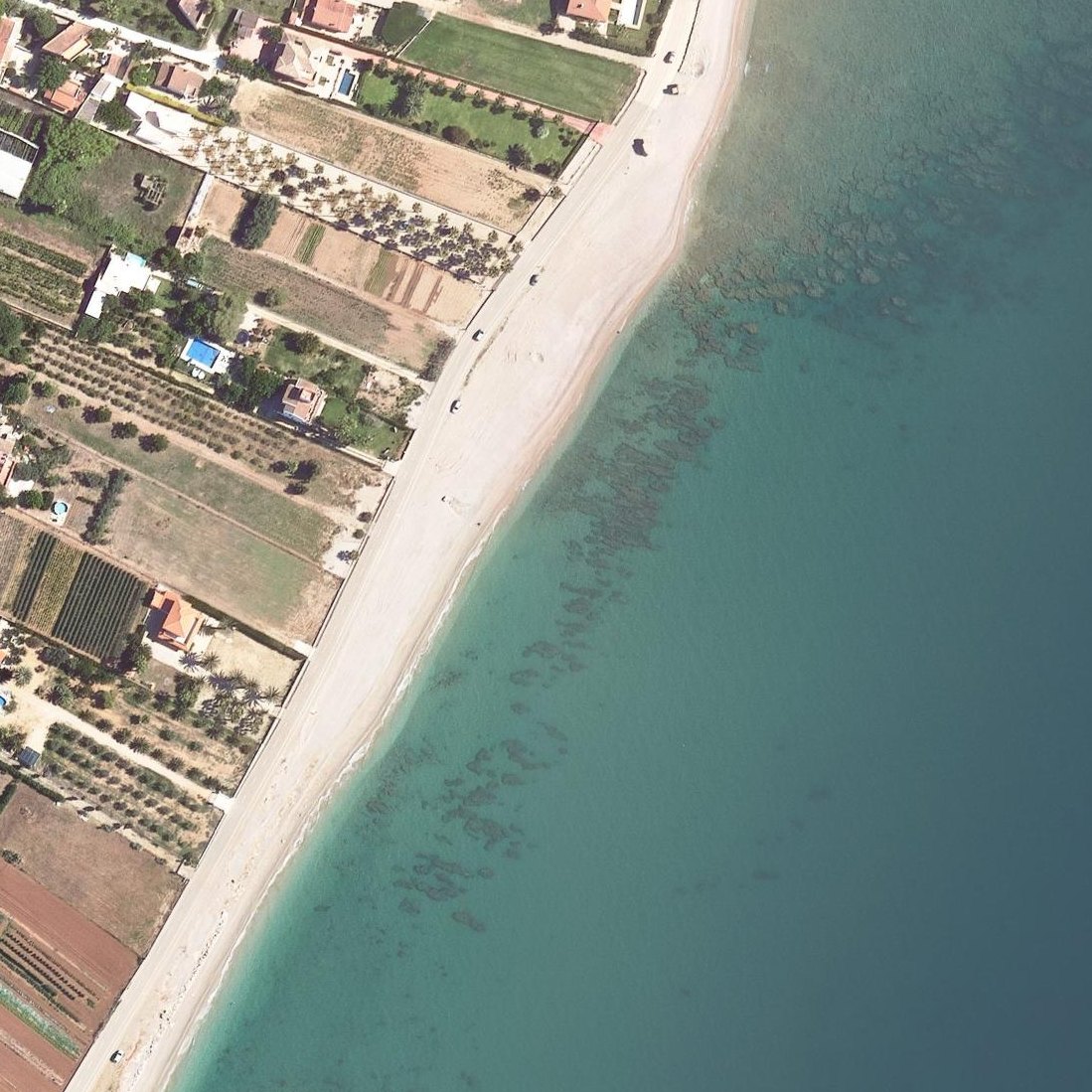 Aerial map of Playa Cases Alcanar