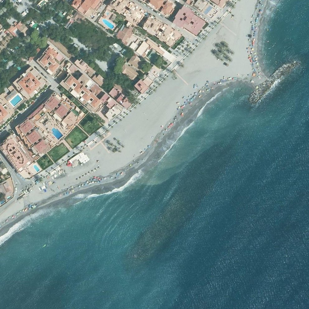 Aerial map of Playa Castell