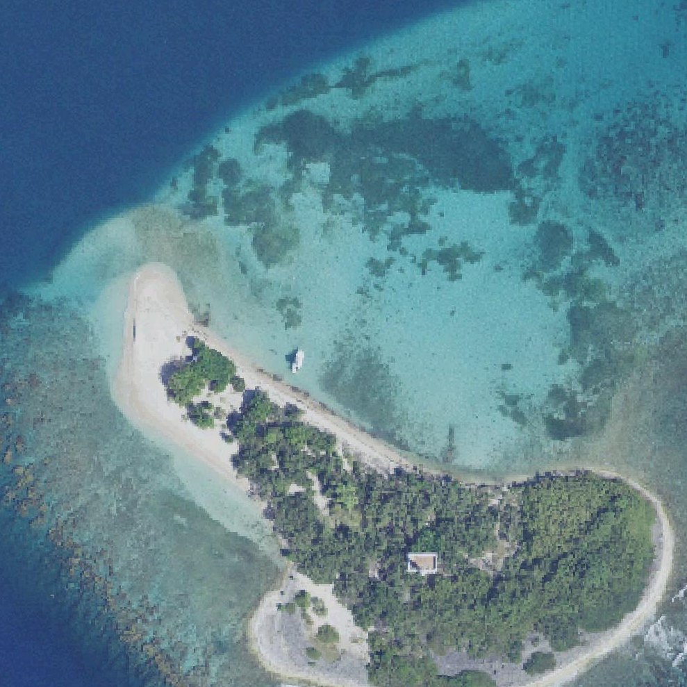 Aerial map of Playa Cayo Cardona