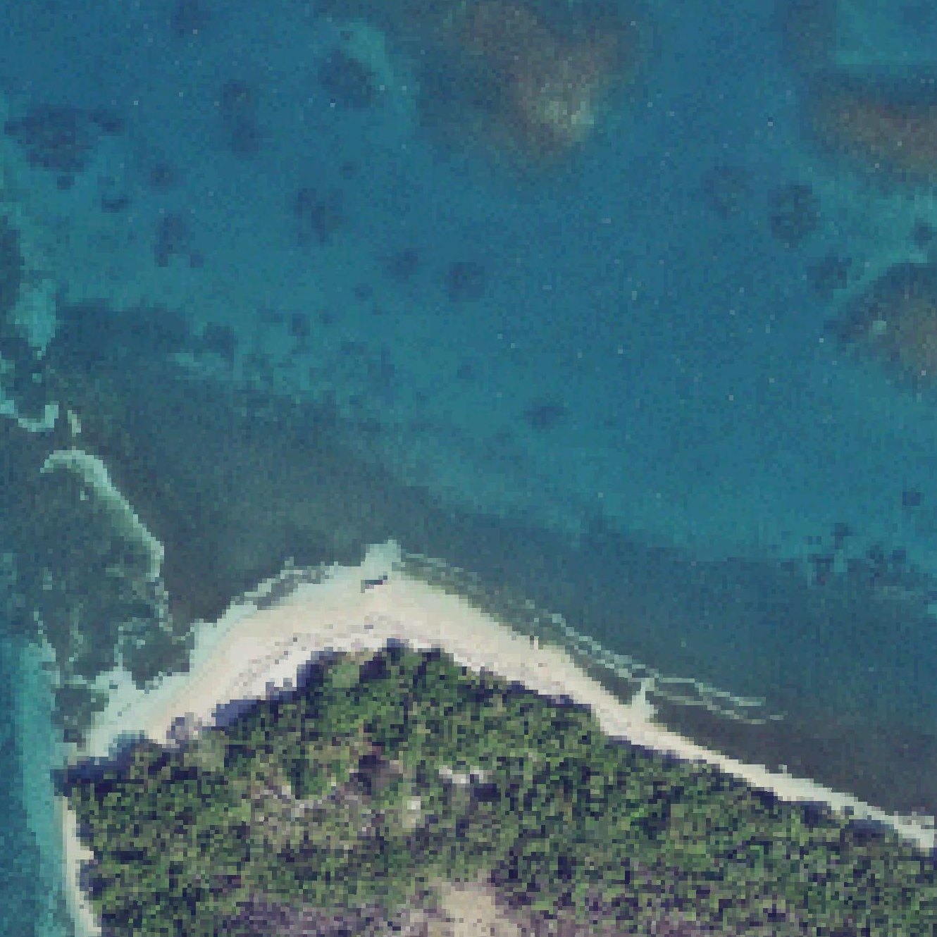Aerial map of Playa Cayo Maria Langa