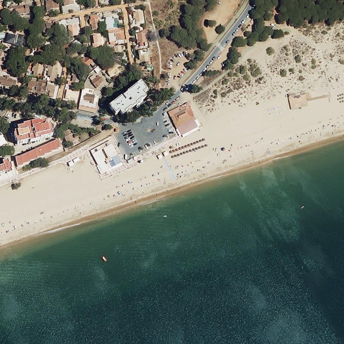 Aerial map of Playa Central