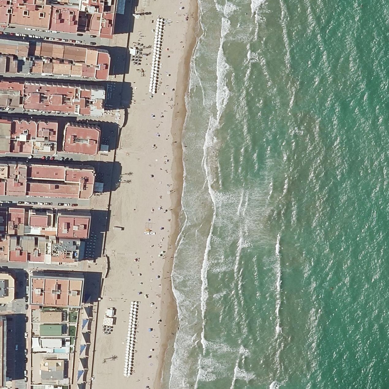 Aerial map of Playa Centre
