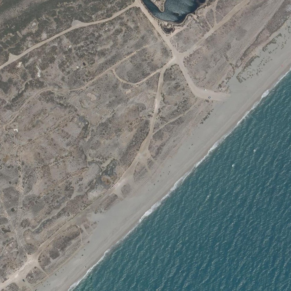 Aerial map of Playa Cerrillos