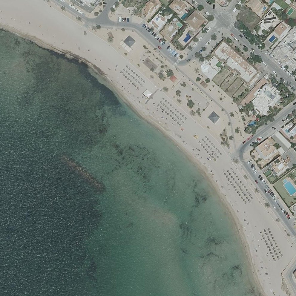 Aerial map of Playa Ciudad Jardín