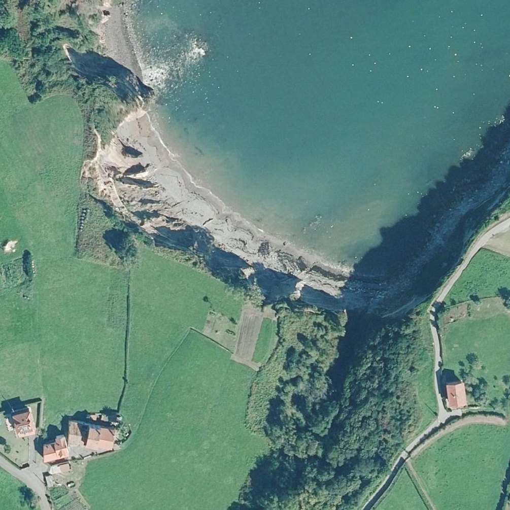 Aerial map of Playa Cristal O Bigaral