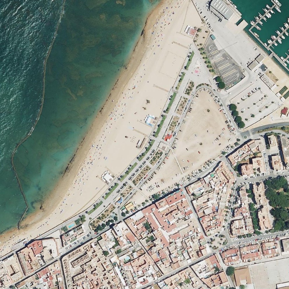 Aerial map of Playa Cruz del Mar