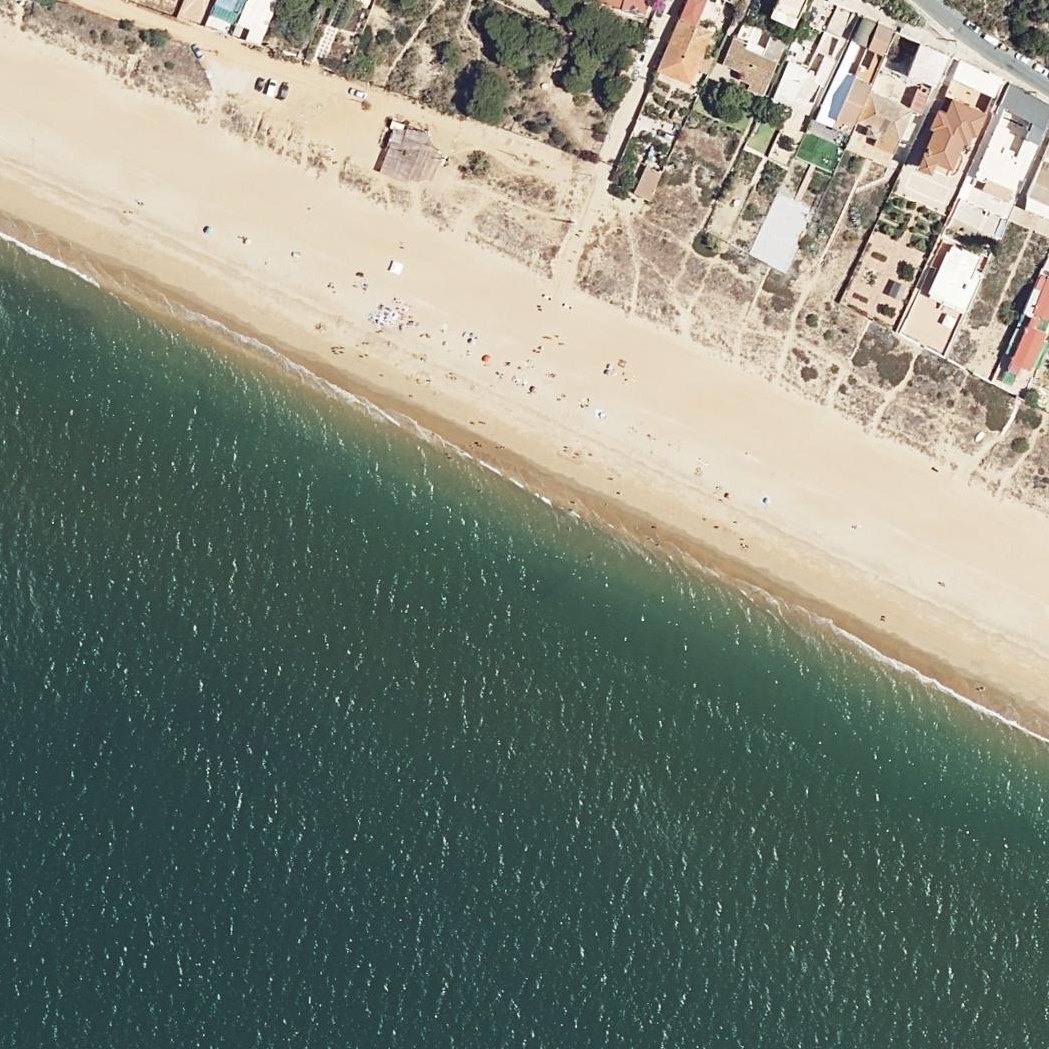 Aerial map of Playa Cuesta De La Barca