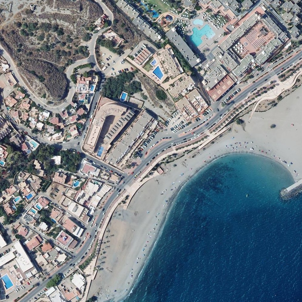 Aerial map of Playa Cueva del Lobo