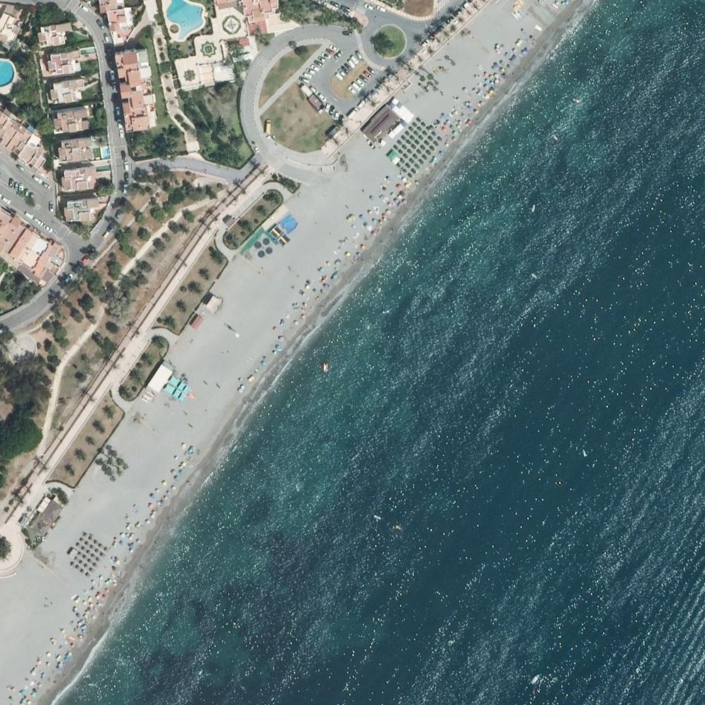 Aerial map of Playa de Aguadulce