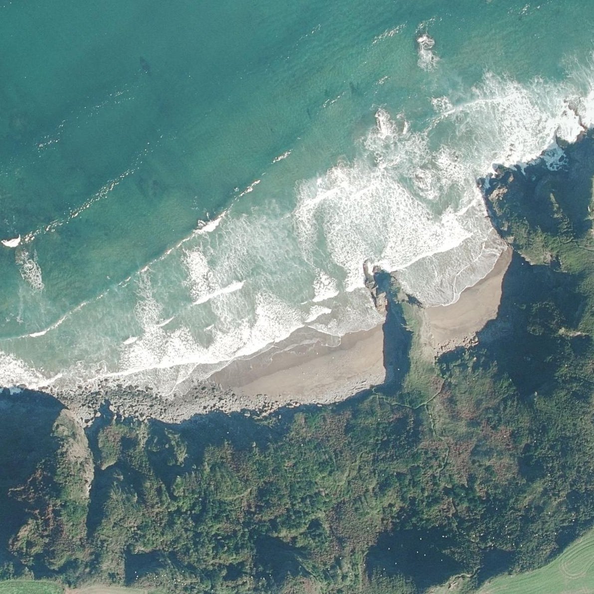 Aerial map of Playa de Aguilera