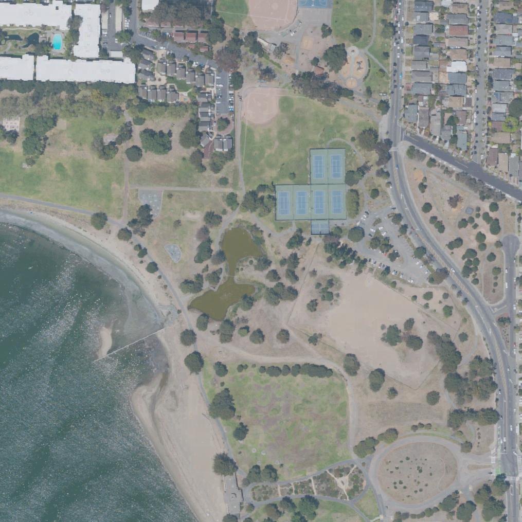 Aerial map of Playa De Alameda
