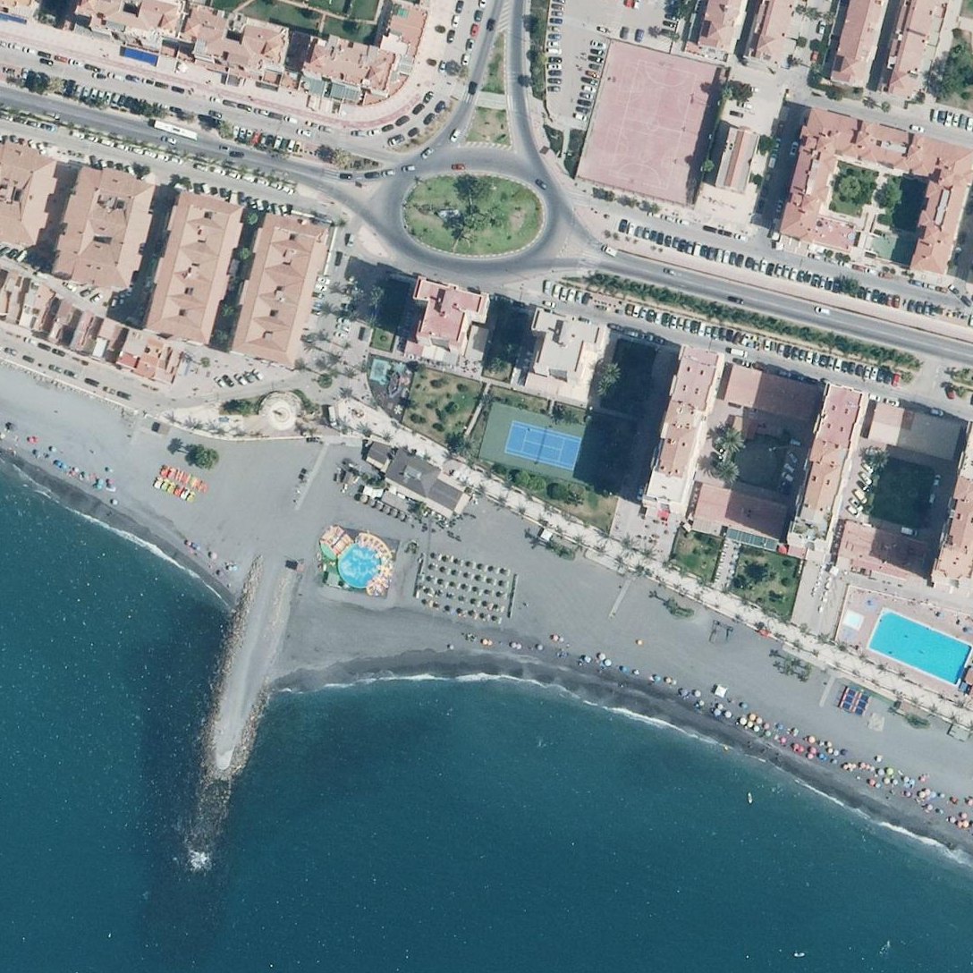 Aerial map of Playa de Algarrobo Costa