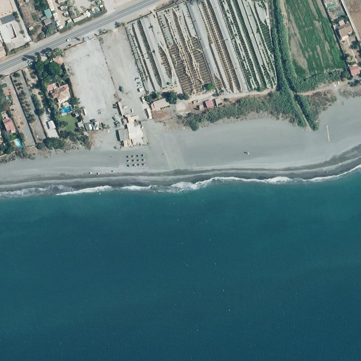 Aerial map of Playa de Almayate-Bajamar