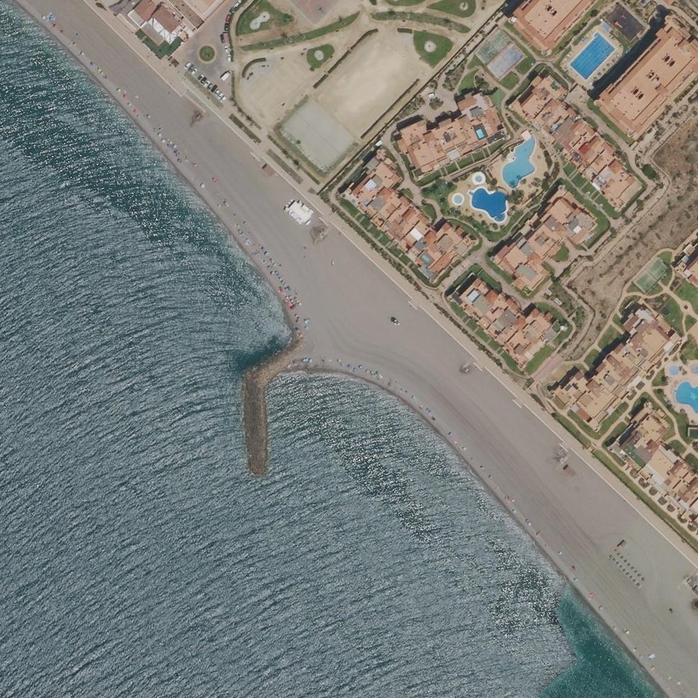 Aerial map of Playa de Almerimar
