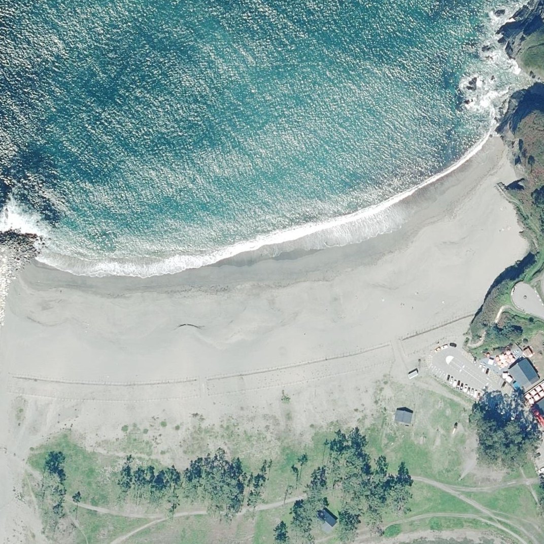 Aerial map of Playa de Andés O de Navia