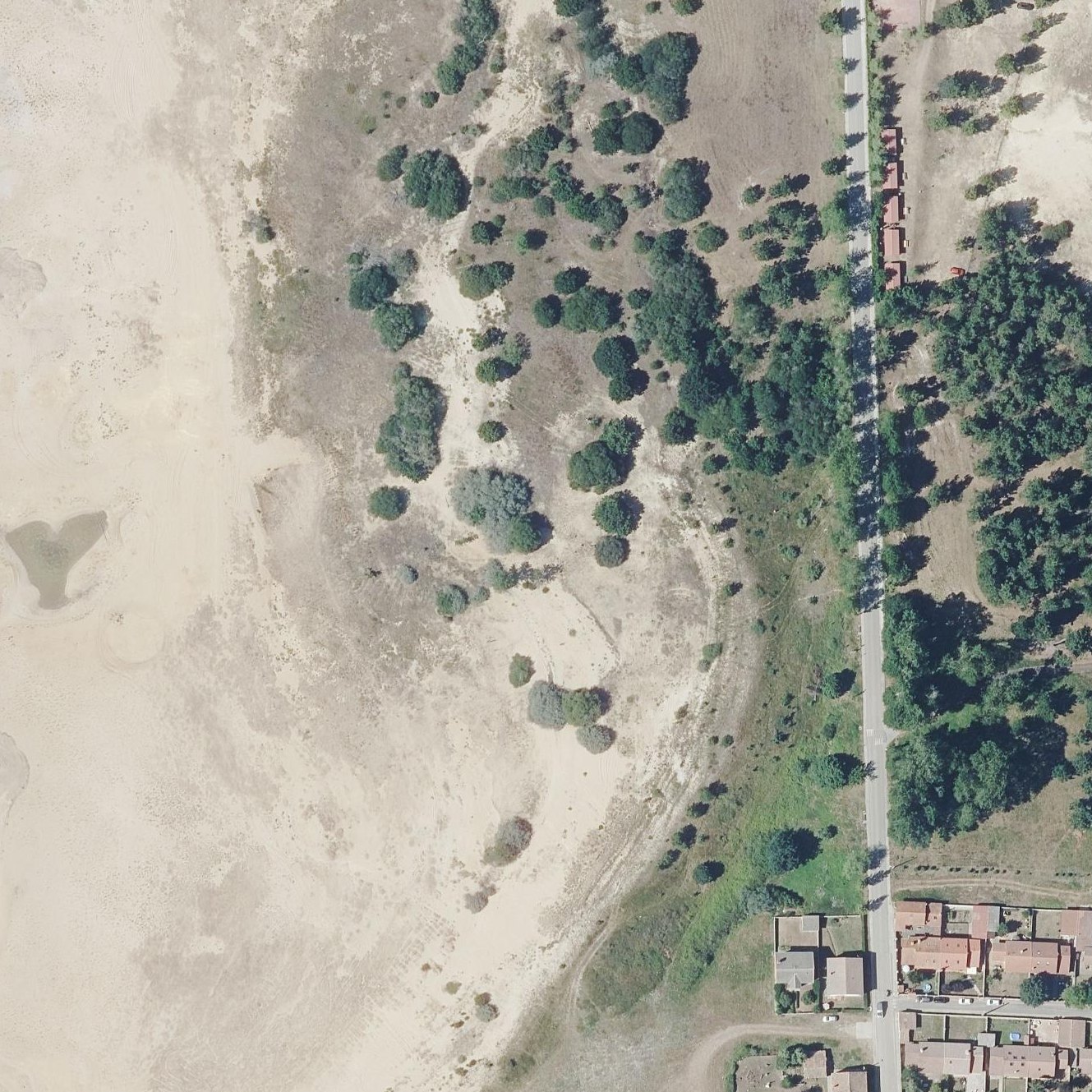 Aerial map of Playa de Arija