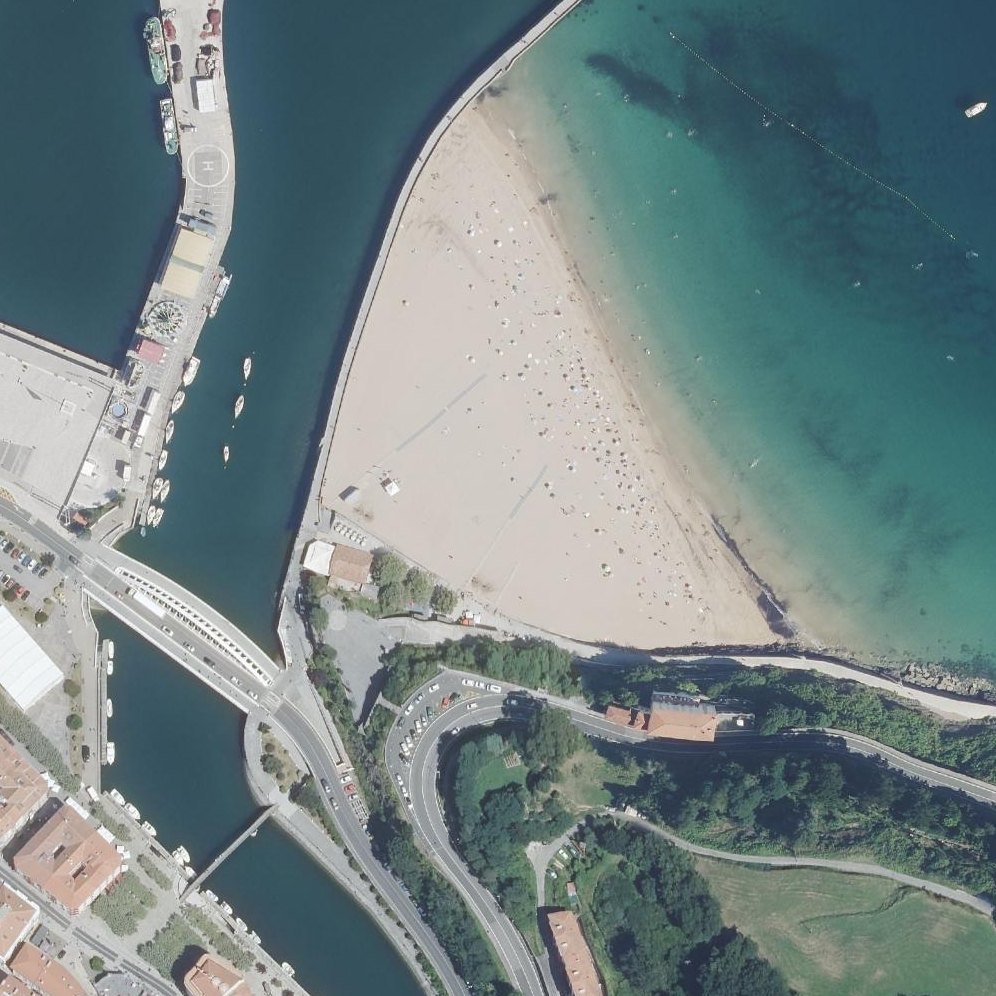 Aerial map of Playa de Arrigorri
