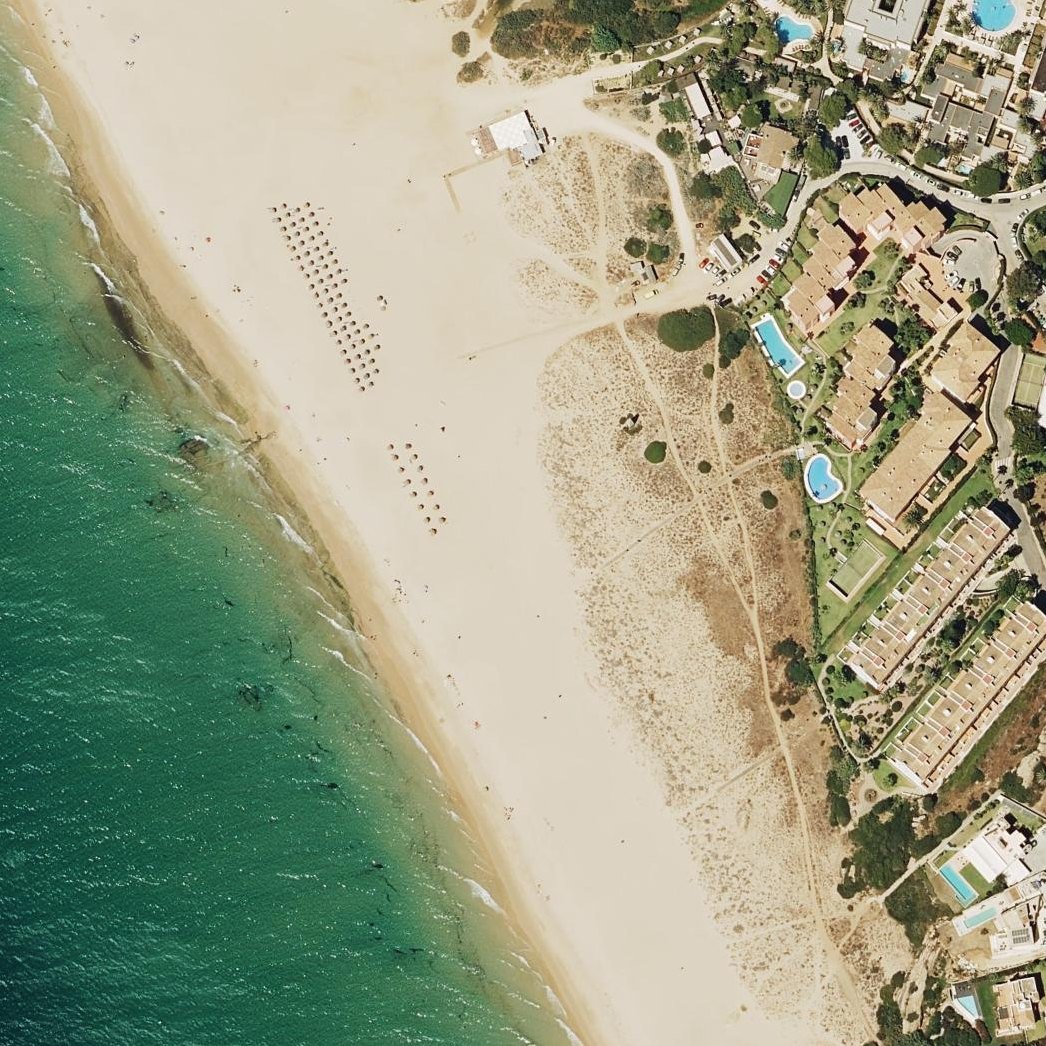 Aerial map of Playa de Atlanterra