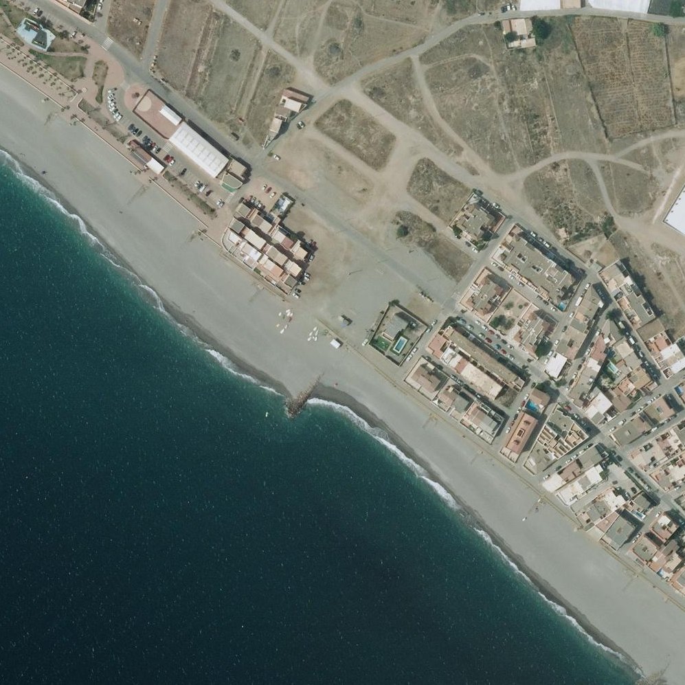 Aerial map of Playa de Balanegra