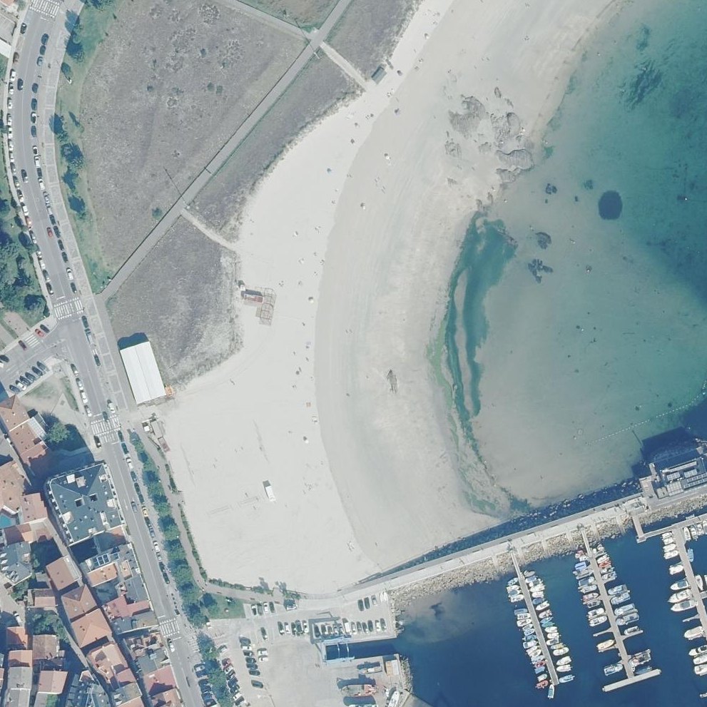 Aerial map of Playa de Baltar