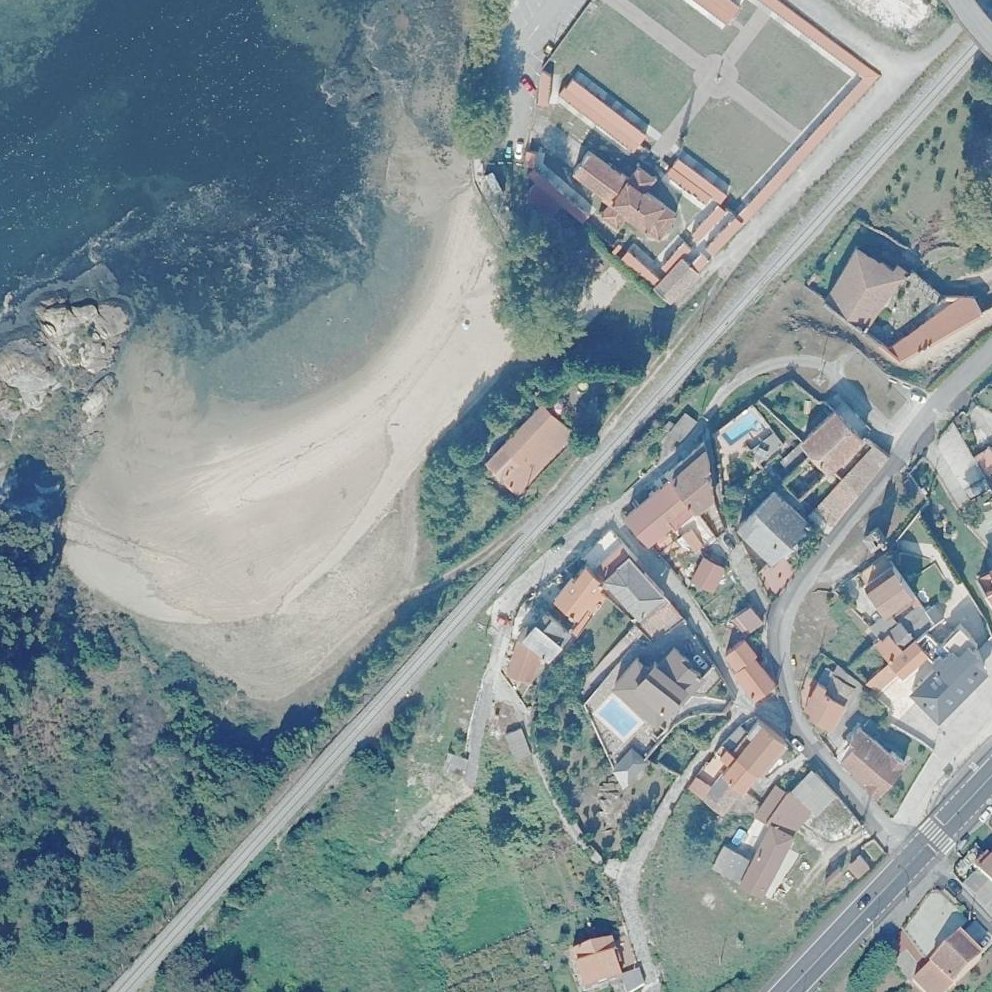 Aerial map of Playa de Bamio