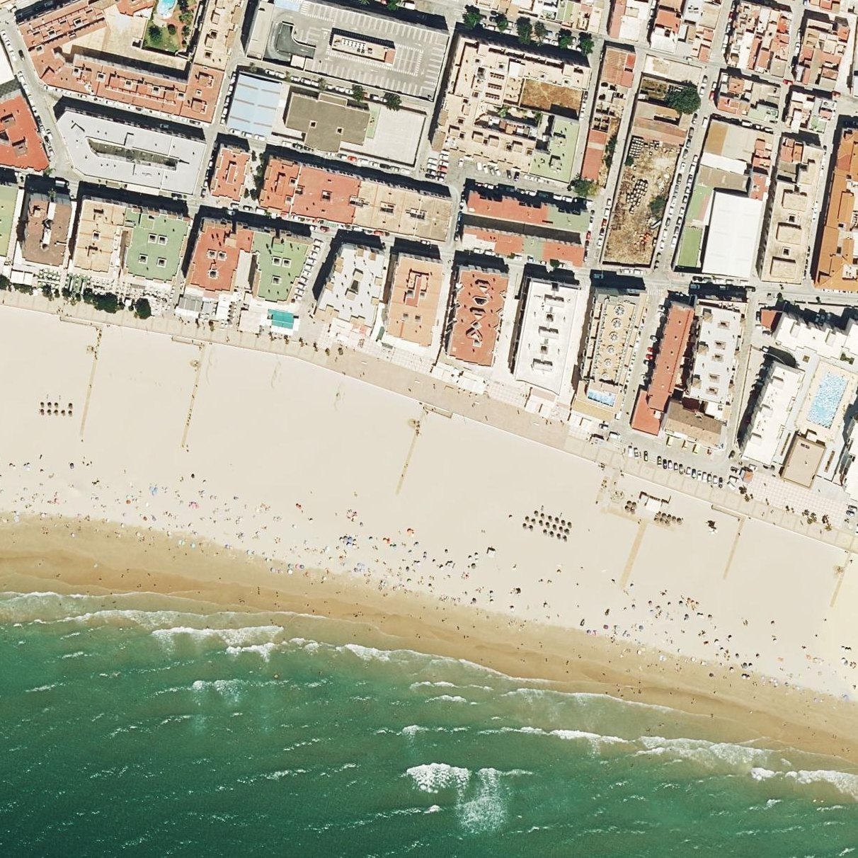 Aerial map of Playa De Barbate