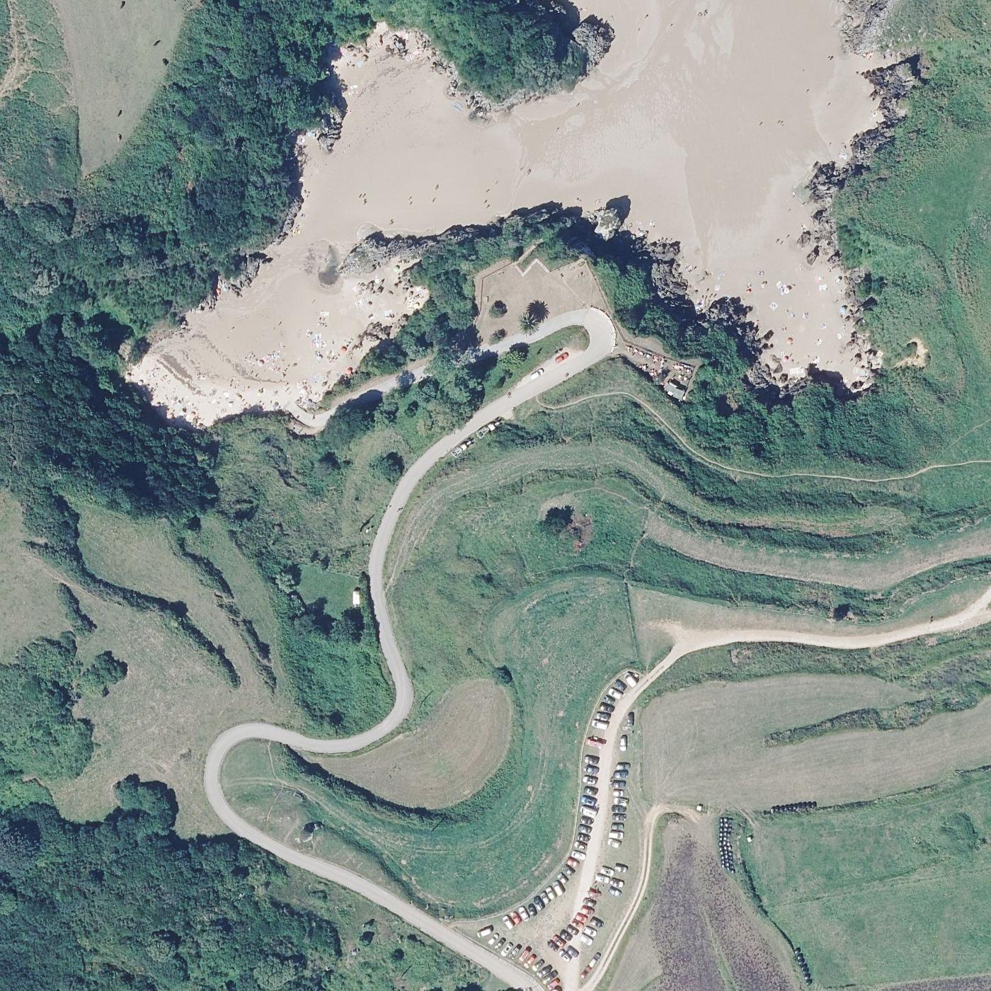 Aerial map of Playa de Barnejo-Berrellín