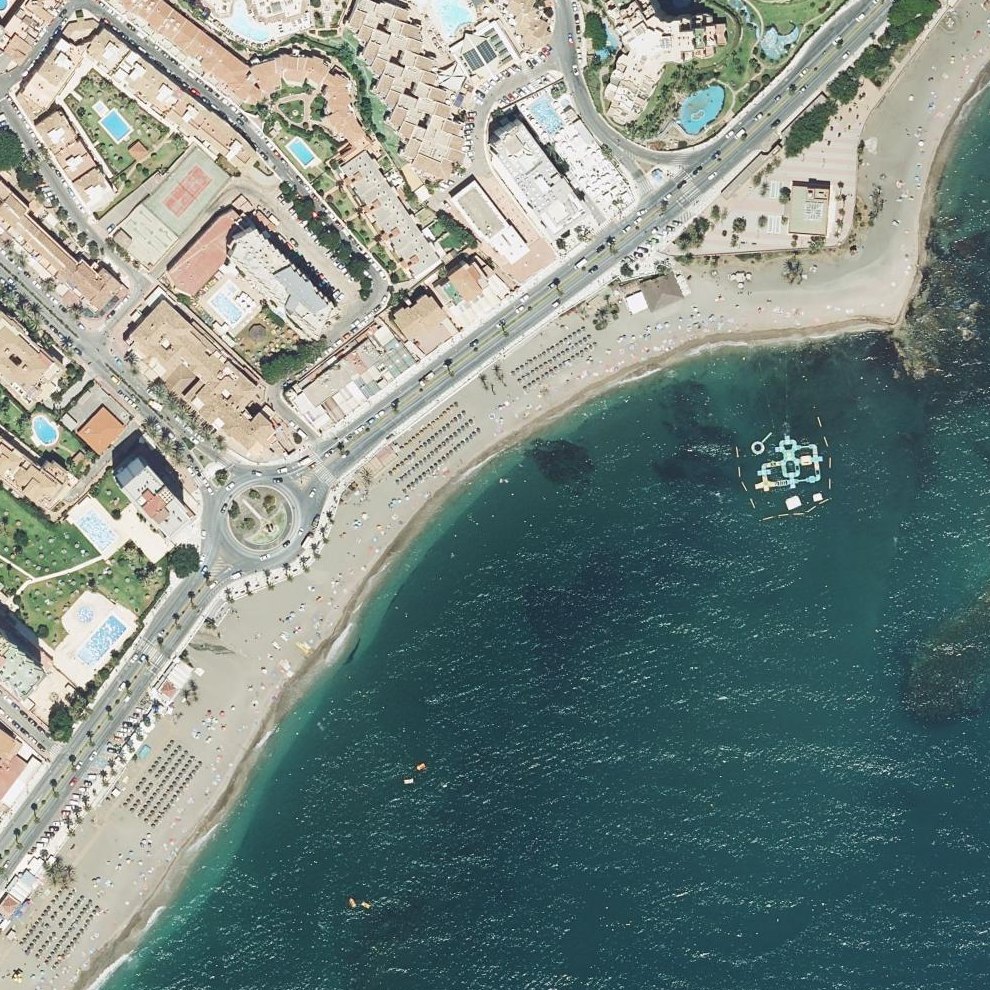 Aerial map of Playa de Bil Bil