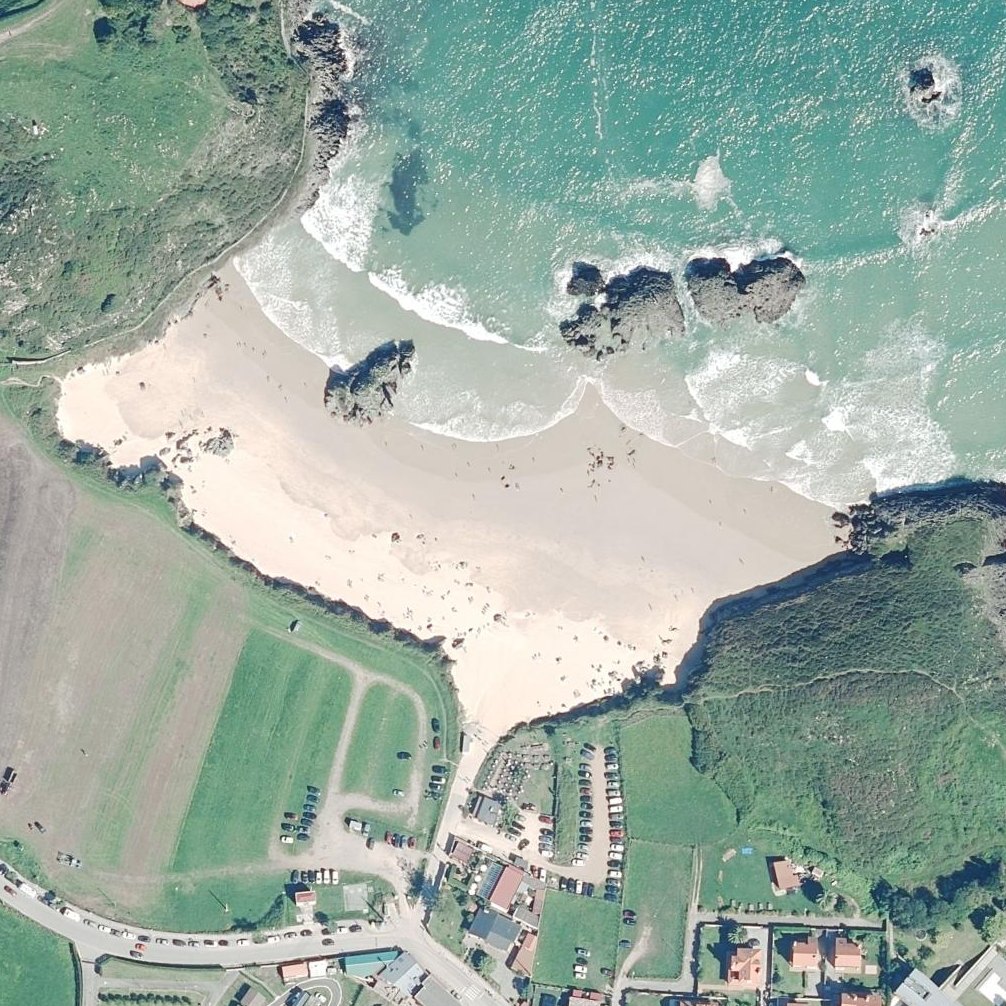 Aerial map of Playa de Borizo