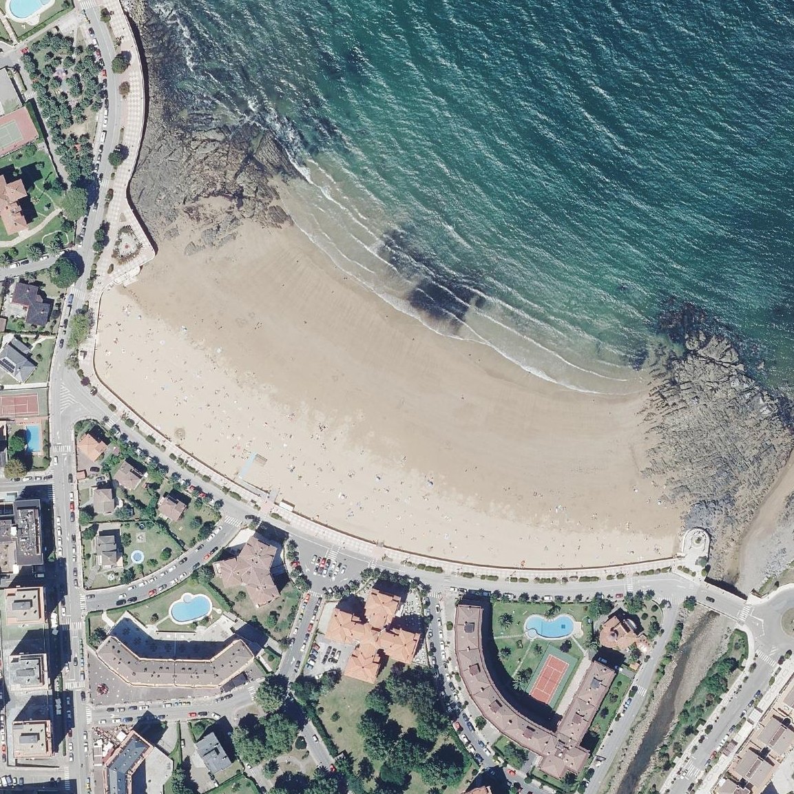 Aerial map of Playa de Brazomar