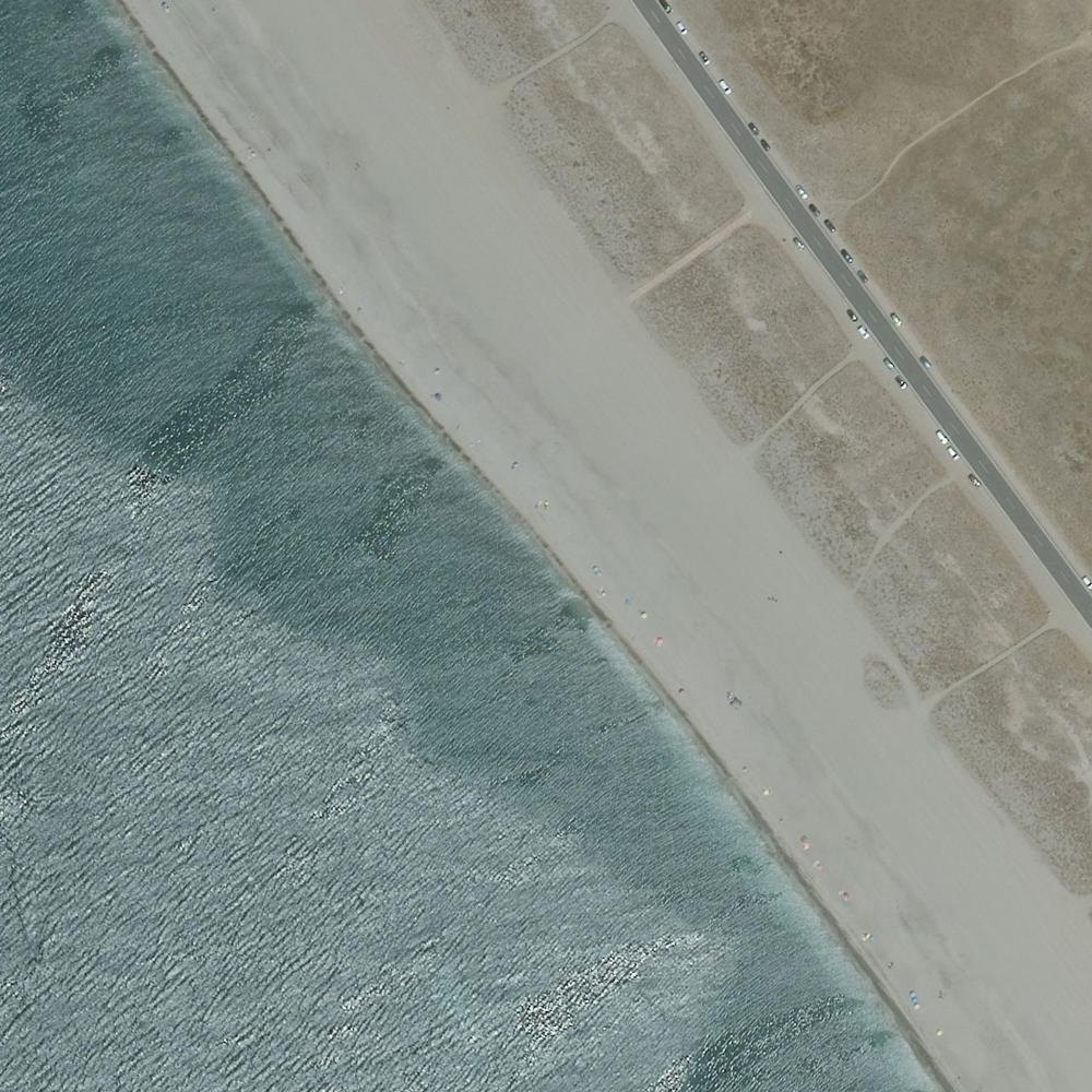 Aerial map of Playa de Cabo de Gata