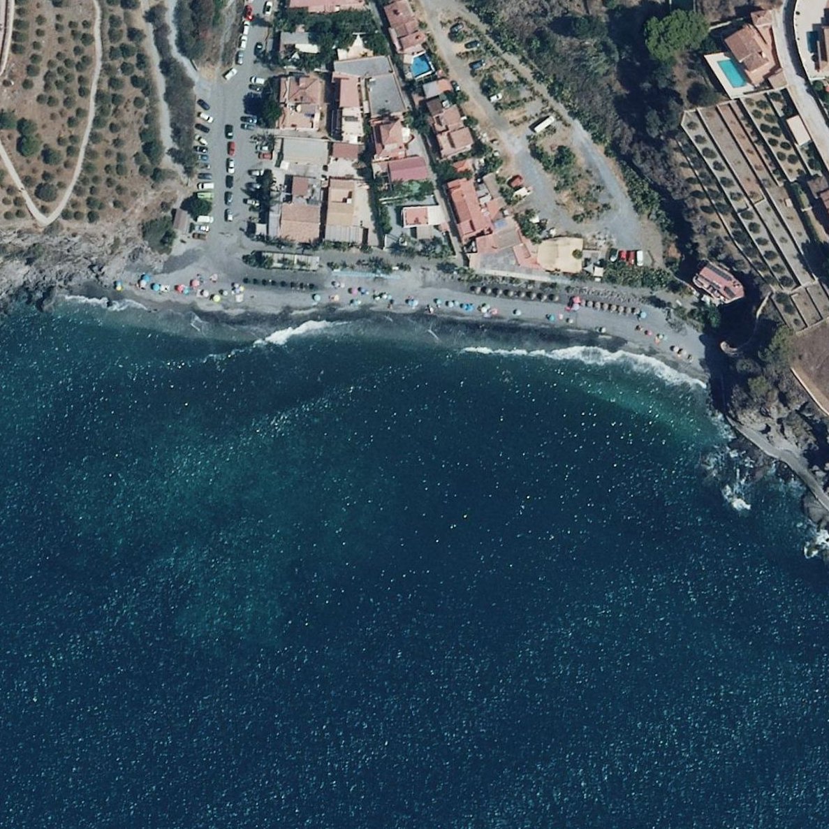 Aerial map of Playa de Cabria