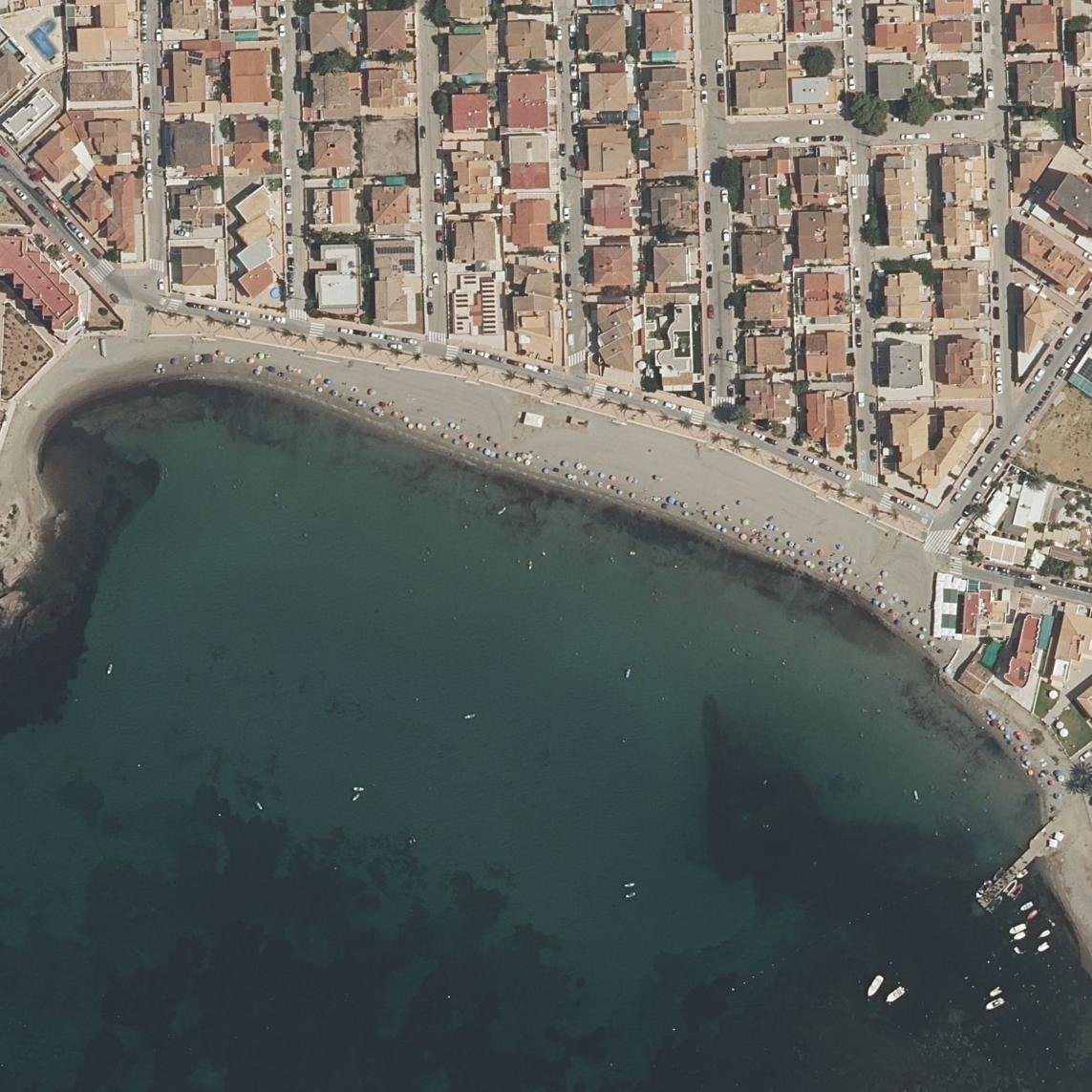 Aerial map of Playa de Calabardina