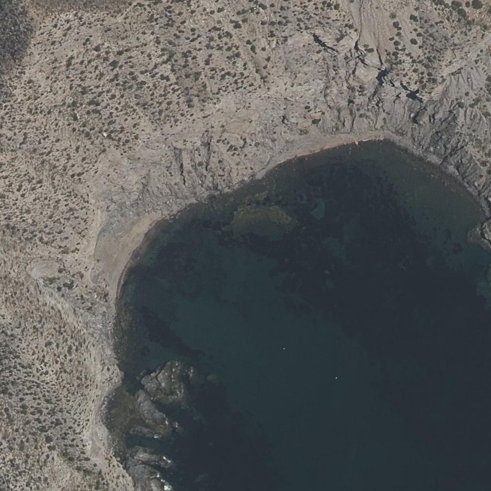 Aerial map of Playa de Calabarrilla