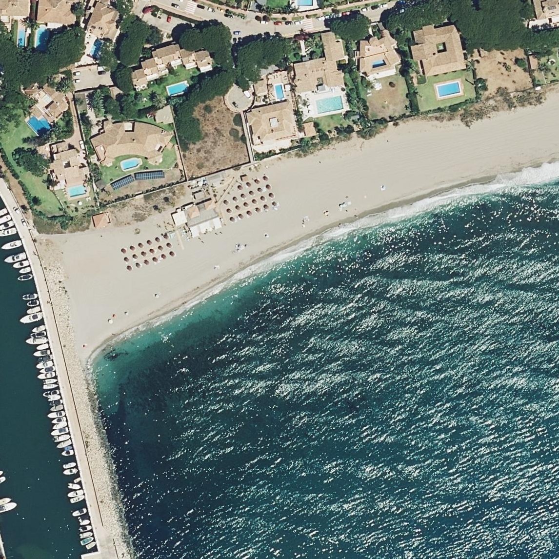 Aerial map of Playa de Calahonda