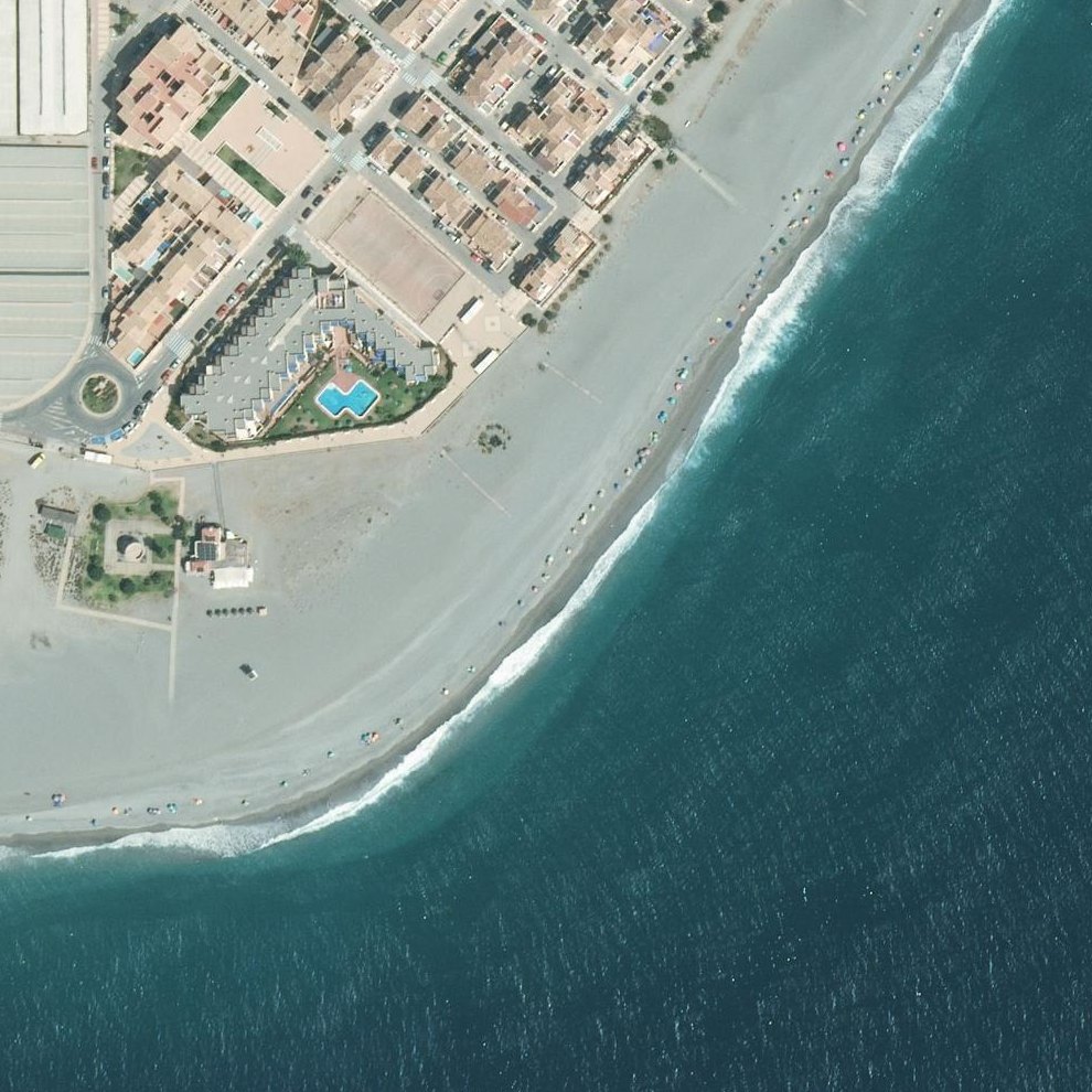 Aerial map of Playa de Calahonda