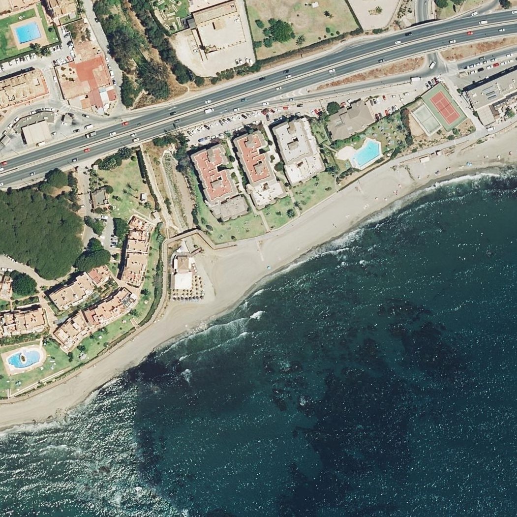 Aerial map of Playa de Calahonda - Riviera