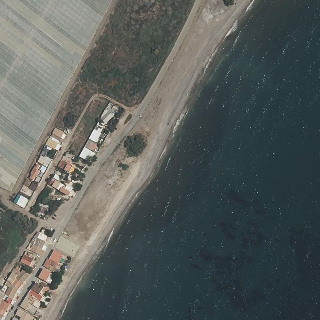 Aerial map of Playa de Calnegre