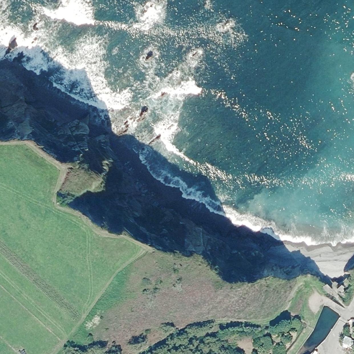 Aerial map of Playa de Campiechos