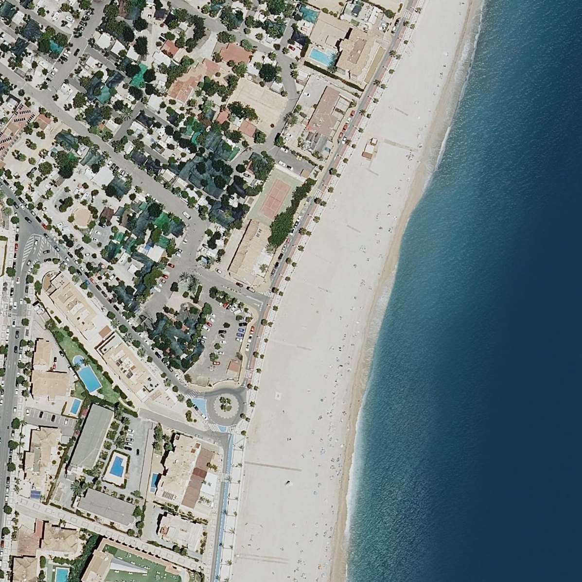 Aerial map of Playa de Cap Blanch
