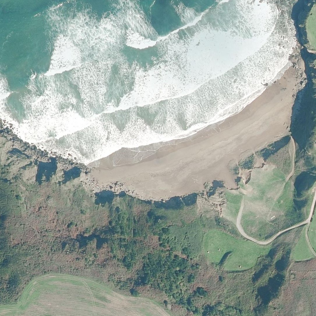 Aerial map of Playa de Carniciega