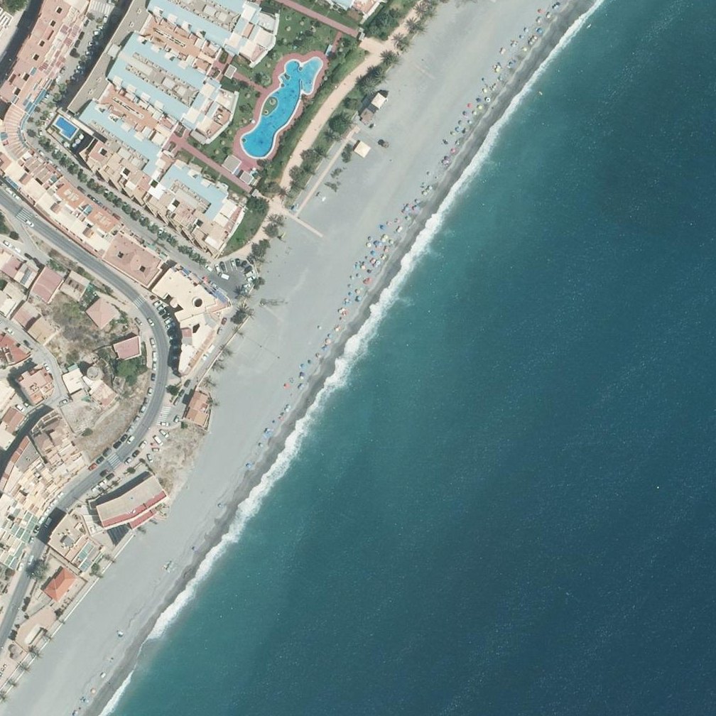 Aerial map of Playa de Castell de Ferro