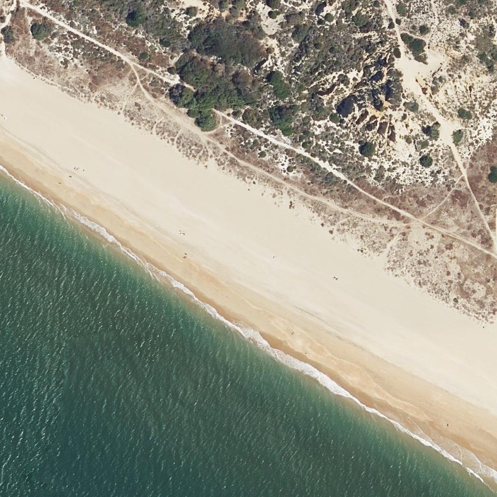 Aerial map of Playa de Castilla